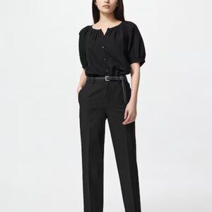 NWT Uniqlo Black Smart Ankle Pants (2 way stretch) Size M